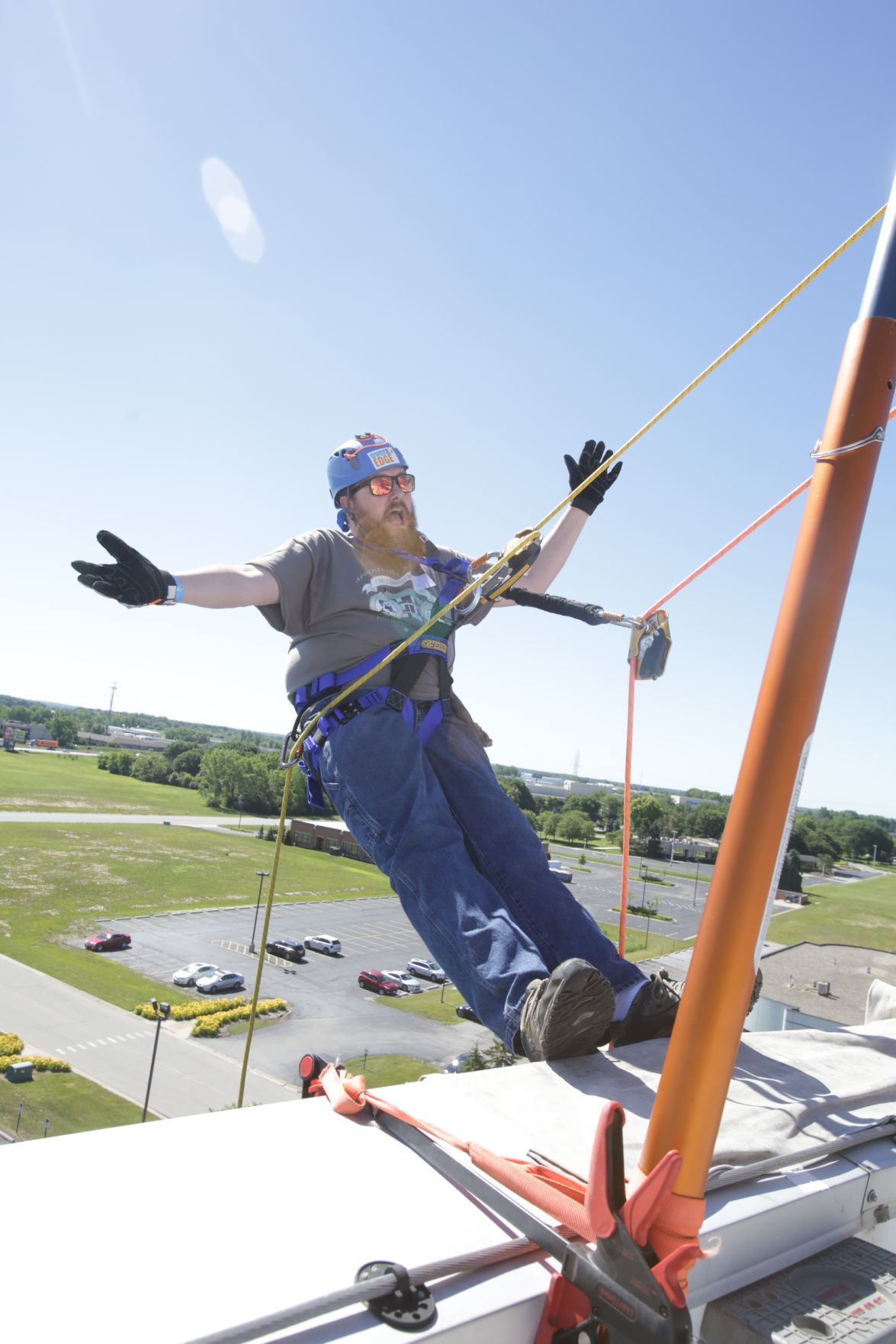 Lake Area United Way Rappelling